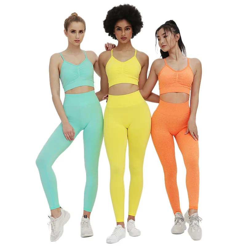 

Peach hip lifting yoga pants sports yoga fitness suit