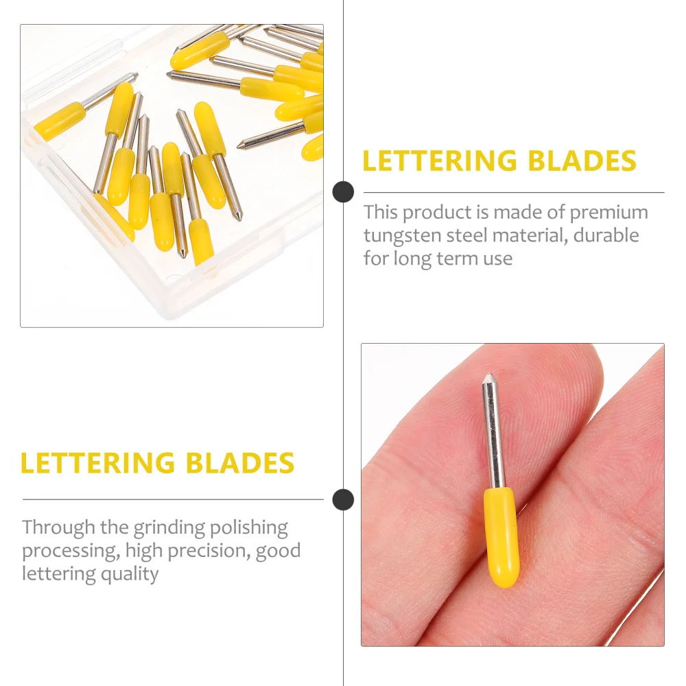 

1 Box/20pcs Cutting Blades Tungsten Steel Computer Sharp Lettering Cutters