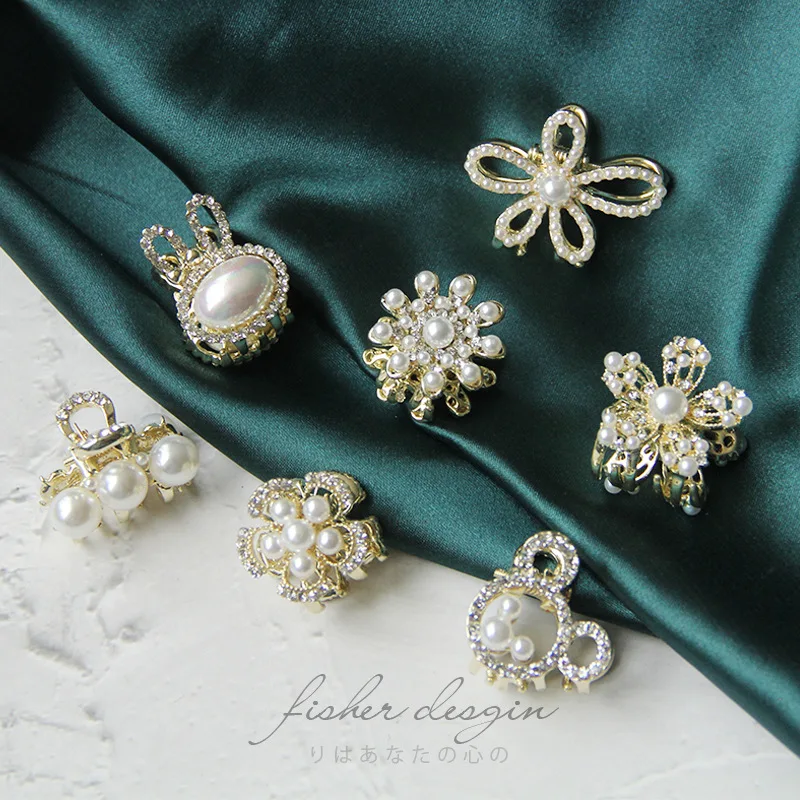 

Pearl hair clip, bangs, broken hair clip, exquisite and compact, female headdress, small hairpin clip