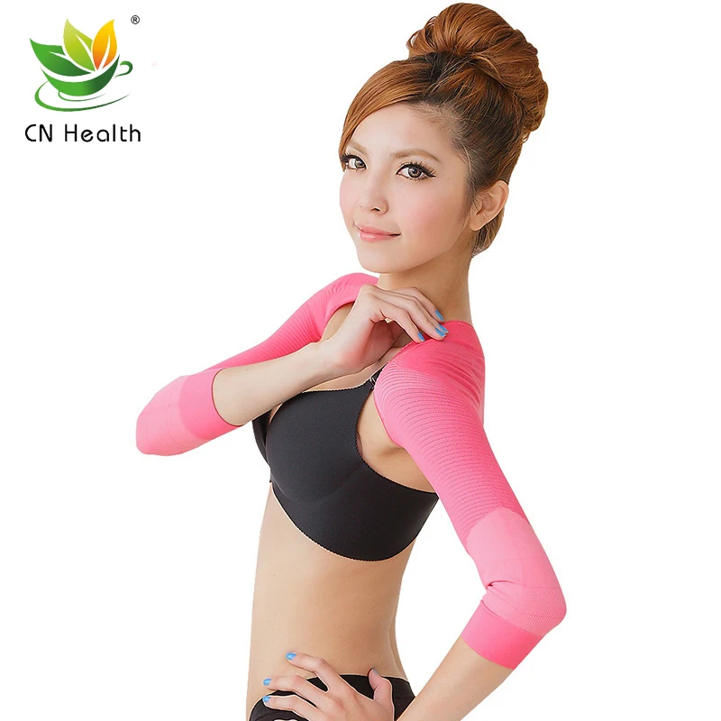 

CN Health Body Shaping Shapewear Posture Correction Anti-Humpback Long Sleeve Arm Sleeve Shoulder Pad Free Shipping