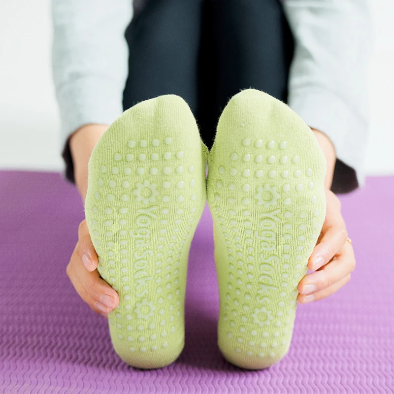 

New High Quality Women Professional Breathable Backless Yoga Socks Silicone Non Slip Dance Ballet Pilates Ladies Sports Slippers
