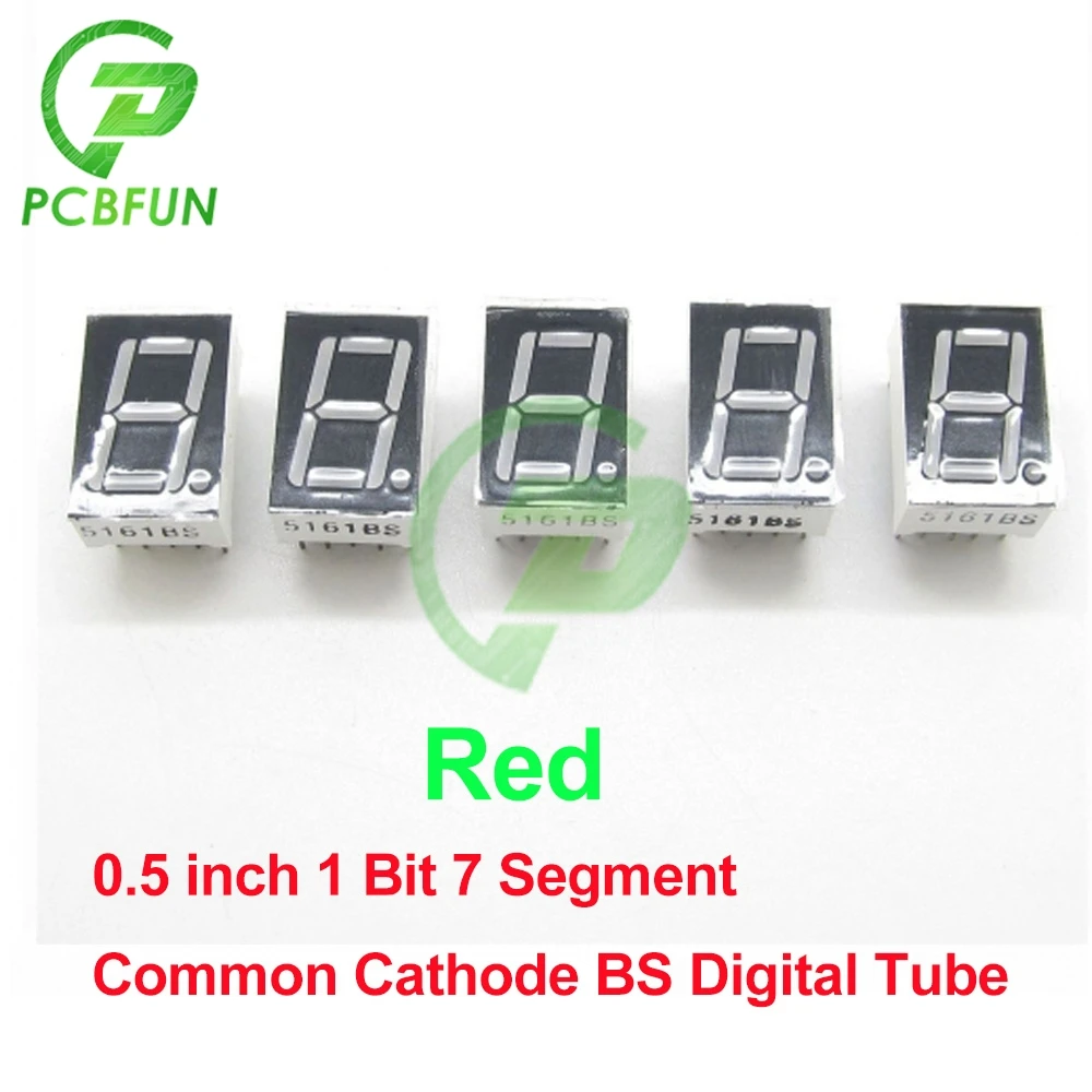 0.5 inch 1.8 Inch 0.36 LED display 7 Segment 1 Bit 4 Digit Tube Red Common Cathode/Anode Digital Led Module | Электронные