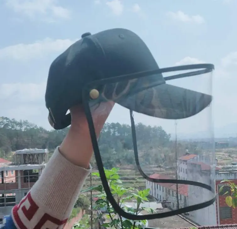 Противопылевая бейсбольная кепка с защитой от кружек Снэпбэк Кепка Черная