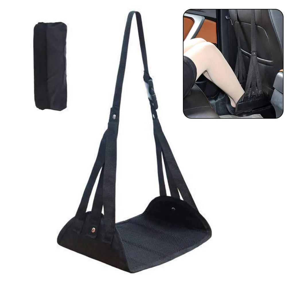 

Flight Footrest Hammock Gift Office Relaxed Hanging Leg Airplane Portable Adjustable Memory Foam Long Travel Prevent Swelling