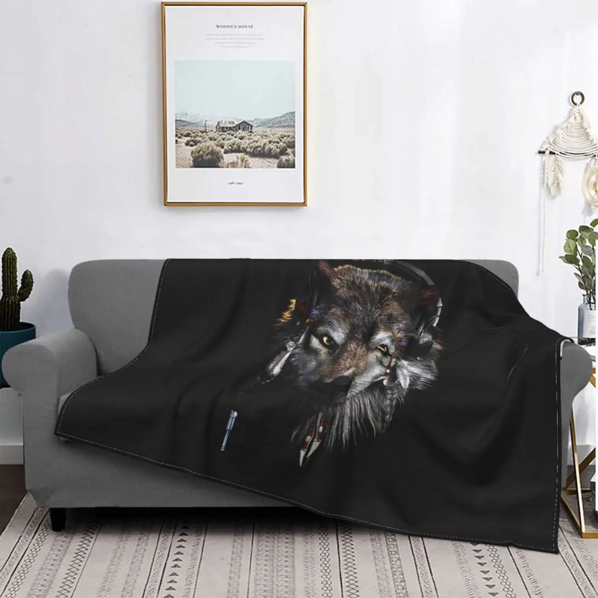 

Wolf Carpet Living Room Flocking Textile A Hot Bed Blanket Bed Covers Luxury Blanket Blanket Flannel Blanket