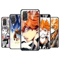 anime volleyball haikyuu for samsung galaxy s20 fe ultra note 20 s10 lite s9 s8 plus luxury tempered glass phone case cover