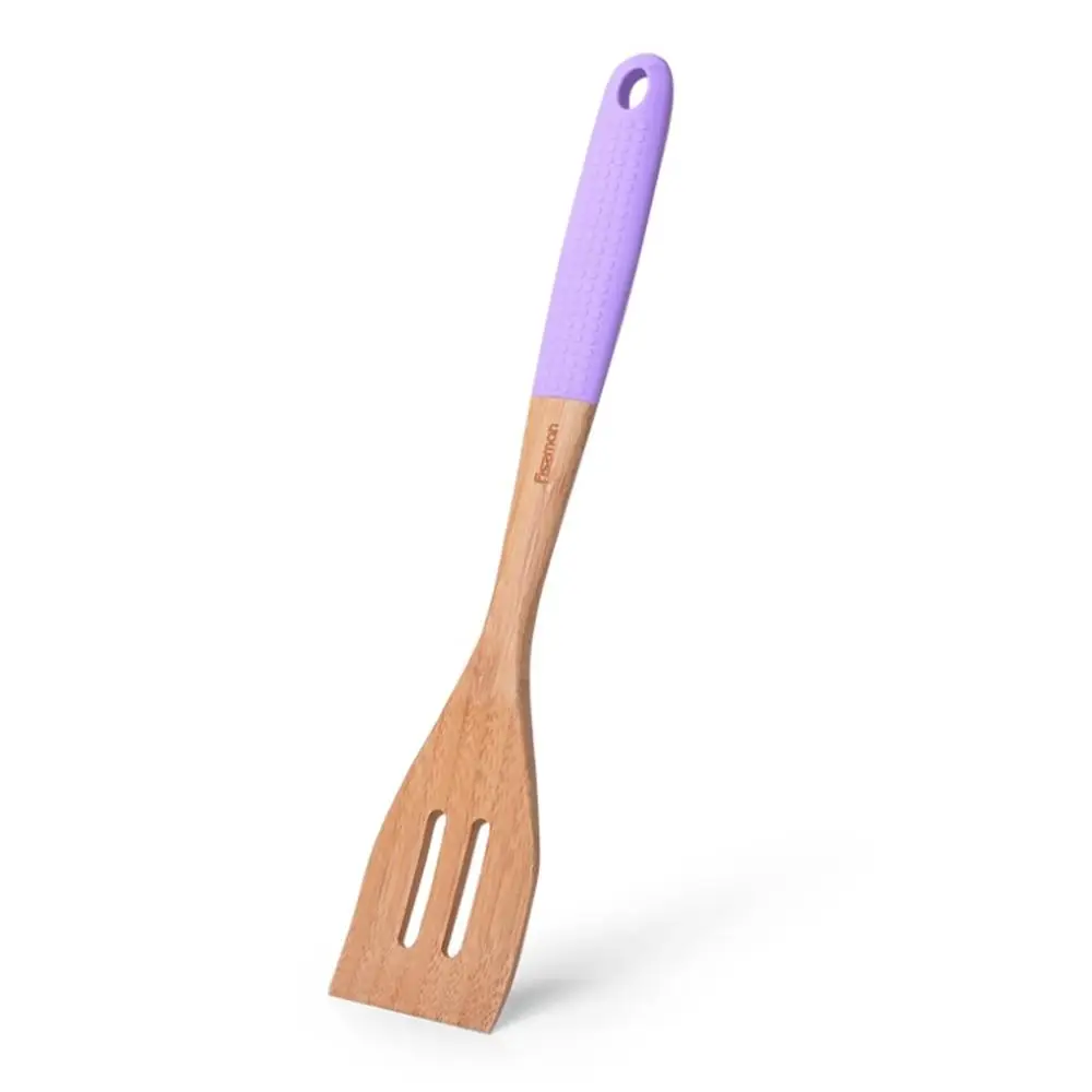 FISSMAN бамбуковый Тернер шлицевая лопатка Твердые лопатки для вока кухонная утварь