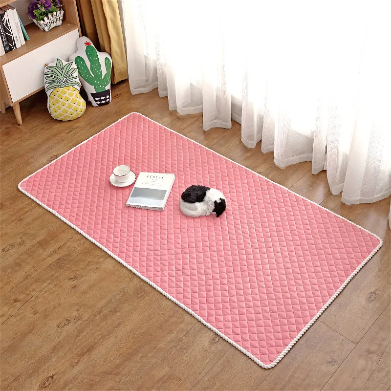 Однотонный плюшевый ковер искусственная кожа подкладка для палатки коврик сна