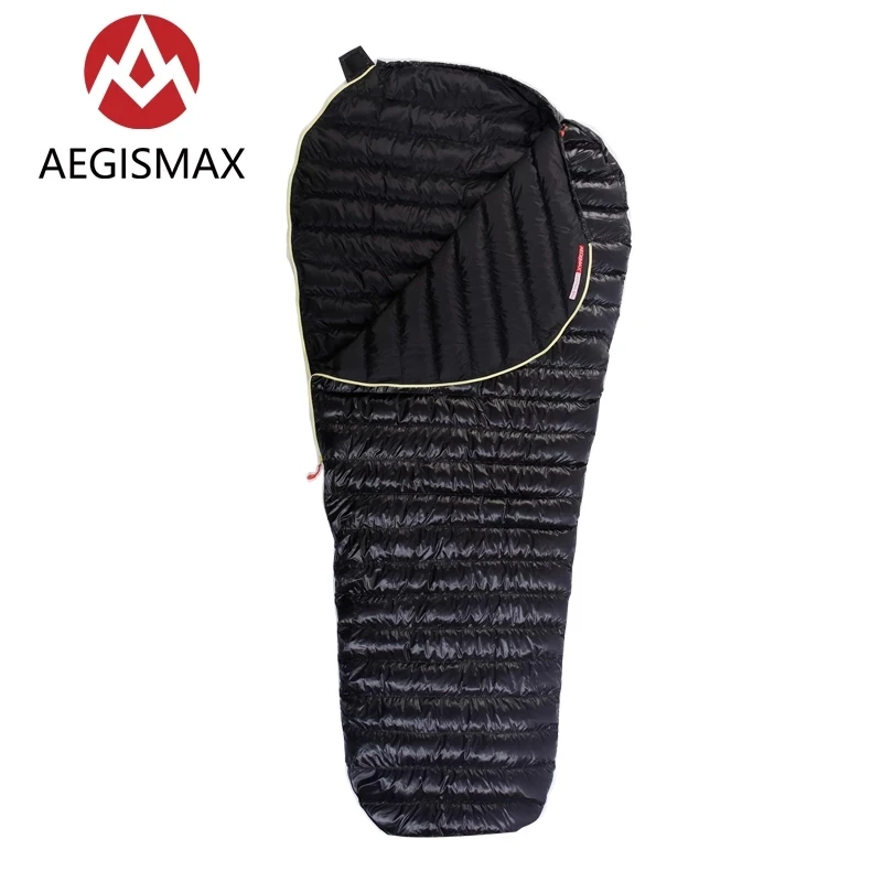 

AEGISMAX MINI 800FP White Goose Down Mummy Adult Sleeping Bag Outdoor Camping Ultralight Portable Sleeping Bag M1