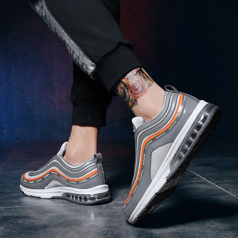 Air Cushion Thick Sole Platform Sneakers Men Vulcanize Shoes Man Mixed Color Chunky Dad Shoes Men Trainers Creepers Loafers
