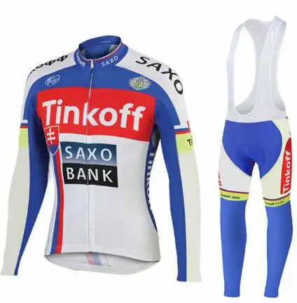 Tinkoff Pro Джерси с длинным рукавом для велосипедной команды, одежда для гоночного велосипеда, одежда для горного велосипеда, одежда для велоспорта - Цвет: Золотой