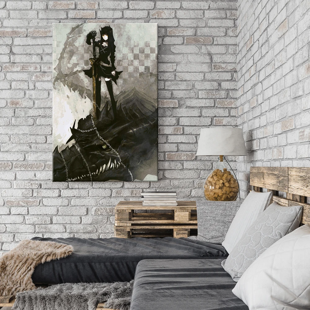 

Аниме постер Black Rock Archer, рассекающий дракона, картина, украшение, холст, настенное искусство, спальня, кухня, украшение для дома, картина без рамки