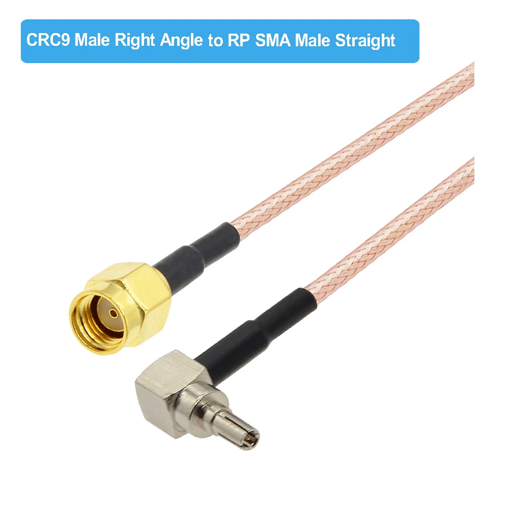 Коннектор SMA мама-CRC9 папа под прямым углом кабель RG316 Pigtail Коаксиальная Перемычка