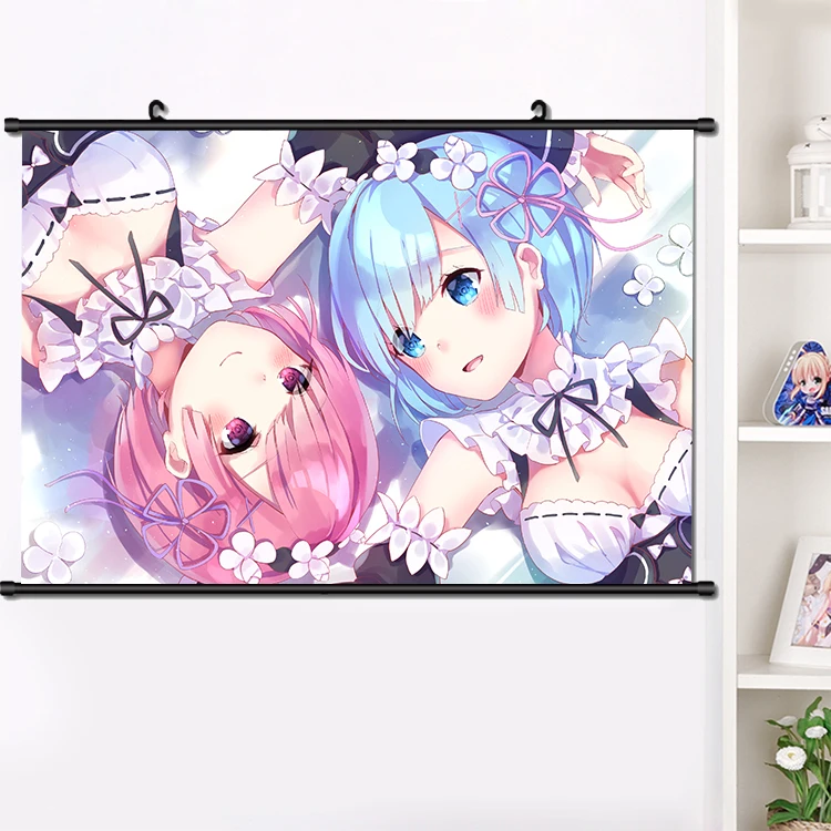 Аниме Re:zero kara hajimeru isekai seikatsu ОЗУ Emilia Косплэй наклейки на стену панно настенные