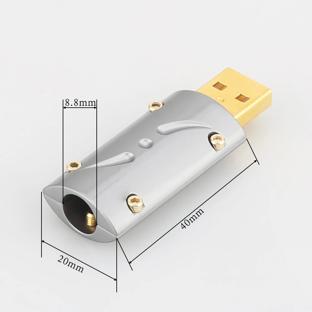 Виборг UA201 высококлассный позолоченный USB 2.0 24K штекер A DIY HI Fi кабель бронзовый