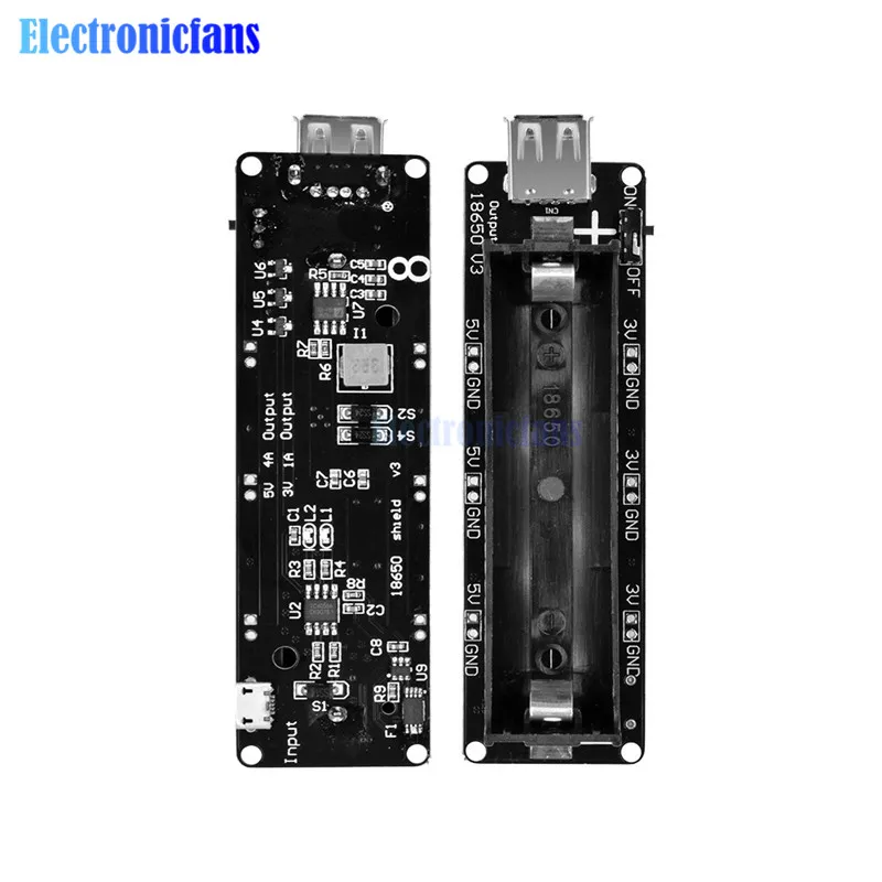 ESP32 ESP32S 18650 плата заряда батареи V3 Micro USB порт type-A USB 0.5A для Arduino Raspberry Pi WeMos модуль зарядного устройства