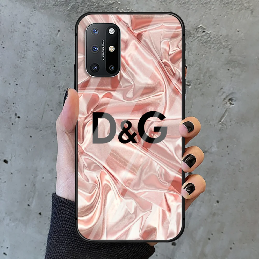 

Luxury brand DG Phone Tempered Glass Case Cover For Oneplus 5 6 7 8 9 Nord T Pro Tpu Cell Luxury Etui