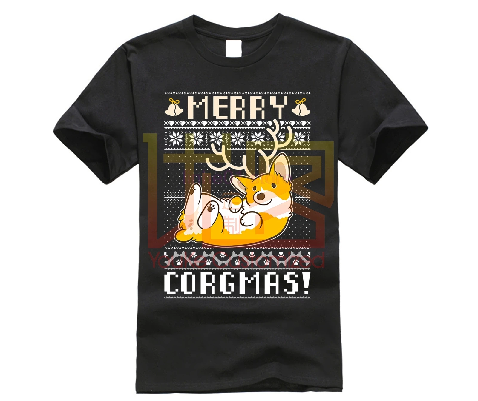 Мужская рубашка MERRY CORGMAS хит продаж 2019 Мы любим корги собака милый Уродливый
