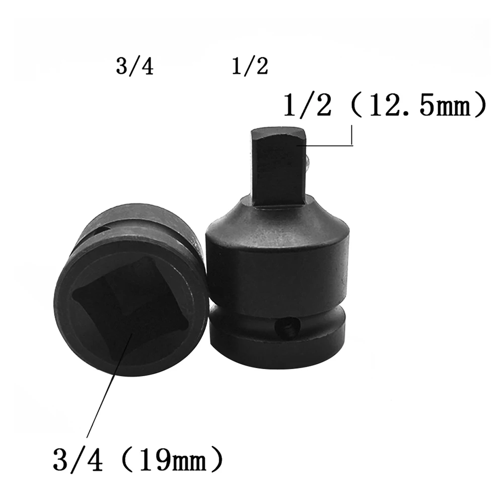 

3/4 Inch To 1/2 Inch Electric Wrench Adapter Black Impact Socket Adapter For Bosch/Dewalt/Makita.