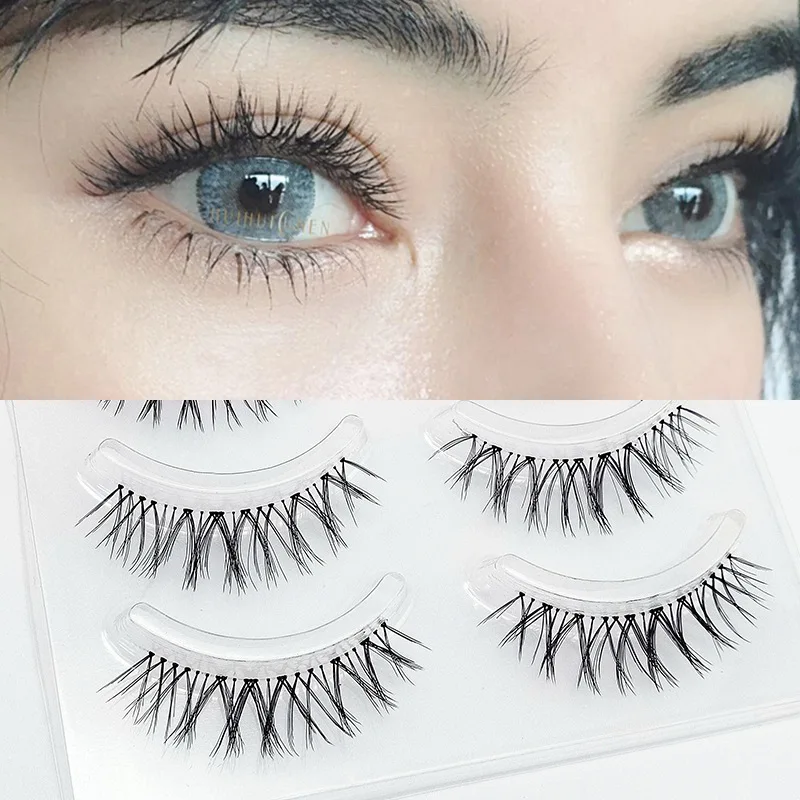 

5pairs 3D Eye Lashes Natural False Eyelashes Dramatic Volume Fake Lashes Makeup Eyelash Extension Silk Eyelashes Wholesale