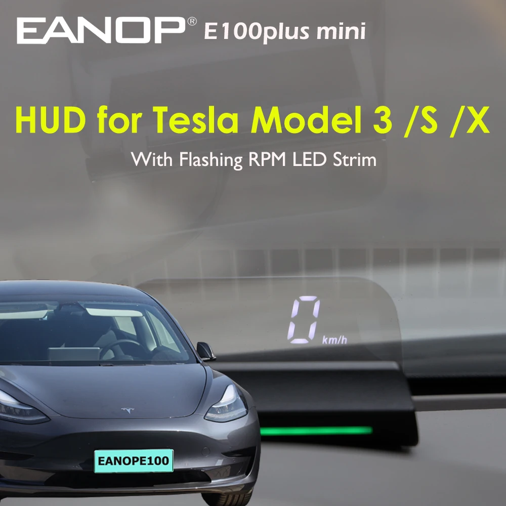 EANOP E100plus Mini Mirro HUD проектор скорости проекционный аккумулятор сигнализация с