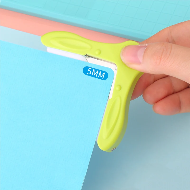 

Metal 5mm R5 Corner Round Flat Hole Punch ID Business Credit Photo Card Paper Puncher Paper Cutter DIY Tools School Supplies