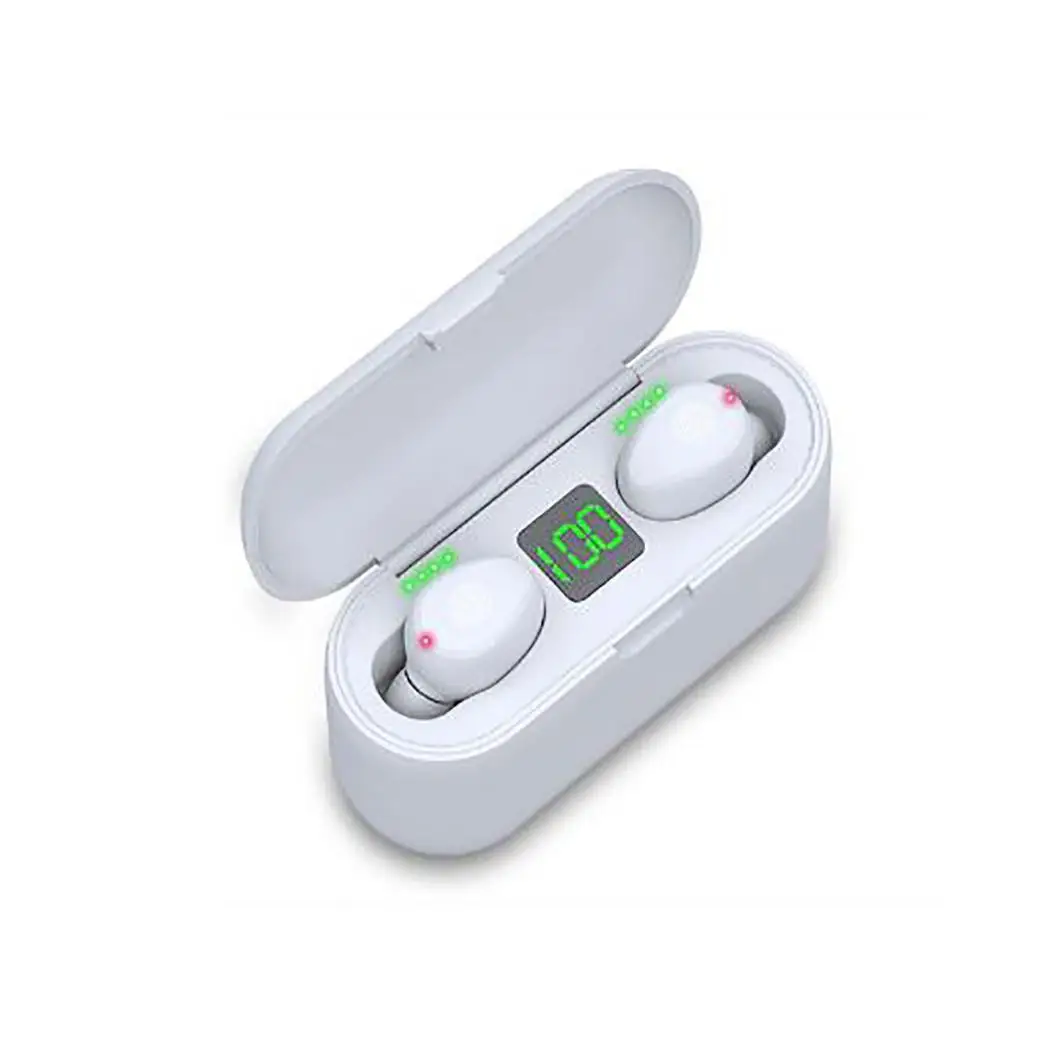 Миниатюрная Беспроводная Bluetooth-гарнитура наушники-вкладыши 20-21000 Гц светодиодный