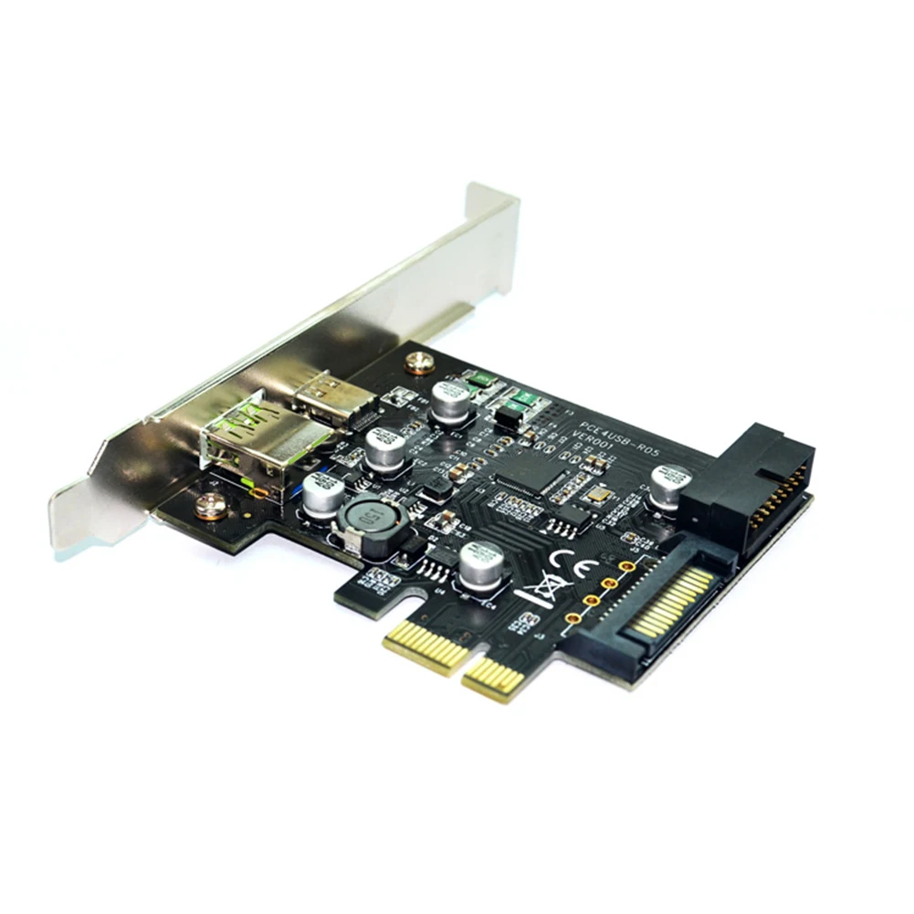 19PIN аксессуары PCI-E к USB3.1 добавить на быстрой зарядке Тип C карты расширения 5 Гбит/с