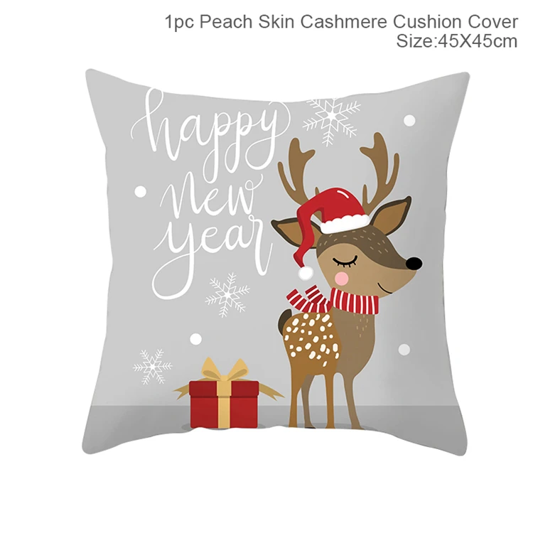 pillow case 45cm C Настольная дорожка Рождественское украшение для дома Navidad Рождественский Декор Noel новогодний Новогодний Декор Рождественский кухонный набор - Цвет: pillow case 45cm C