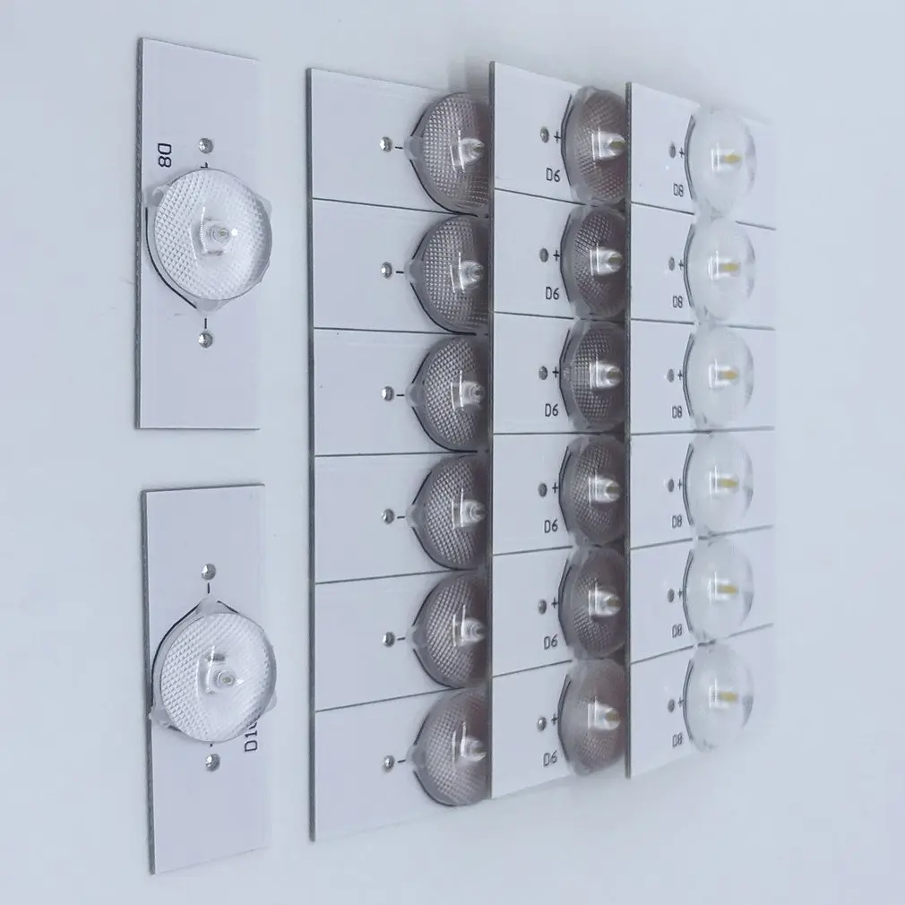 

20PCS 6V SMD Lamp Beads with Optical Lens Fliter for 32-65 inch LED TV Repair Work with a Constant Current LED Driver