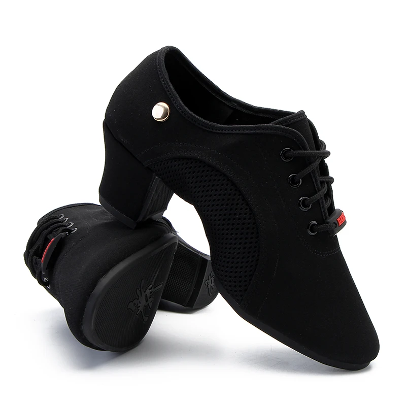 HROYL Dance-Shoes Ballroom Latin Dance Shoes For Women Ladies Girls Jazz Tango Dancing Shoe Performance Salsa Practise Shoe