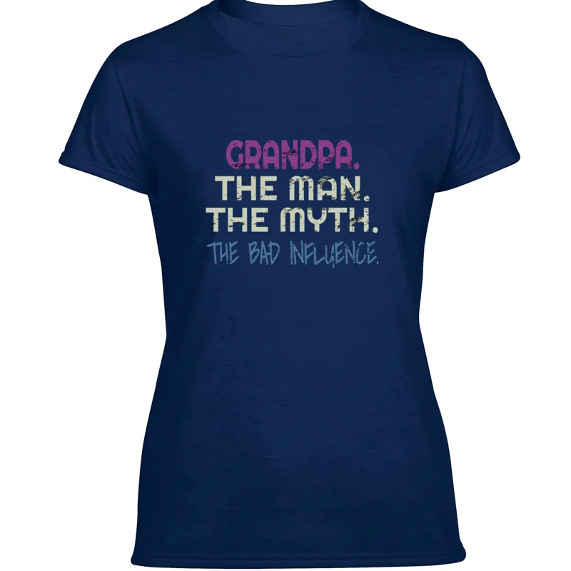 

Funny Grandpa. The Man Myth Bad Influence For Men T Shirt For Men 2019 Tshirt For Men Oversize S-5xl Cotton Tee Tops