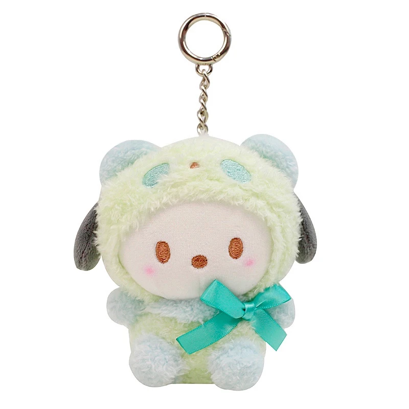 10 см аниме Kawaii Kuromi Melody Cinnamoroll PC Dog Cos панда серии милые мягкие подвеска плюшевая