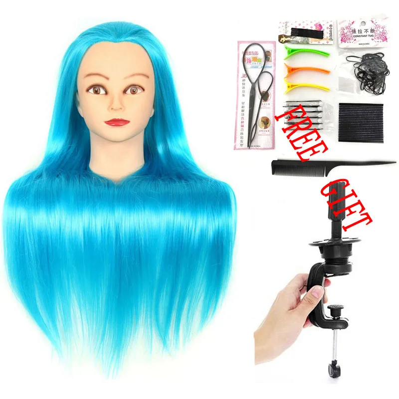 Missqueen манекен головы красочное синтетическое волокно с парикмахерской