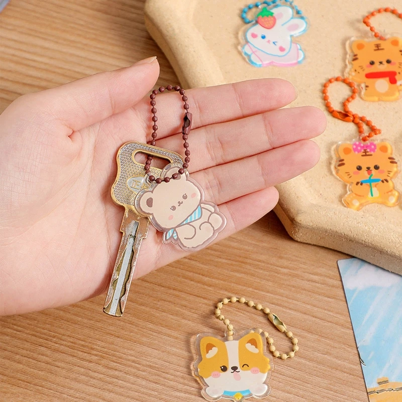 

Korean Style Key Chain Cute Cartoon Decorative Pendant Girls Backpack Creative Accessories Kawaii Ornament