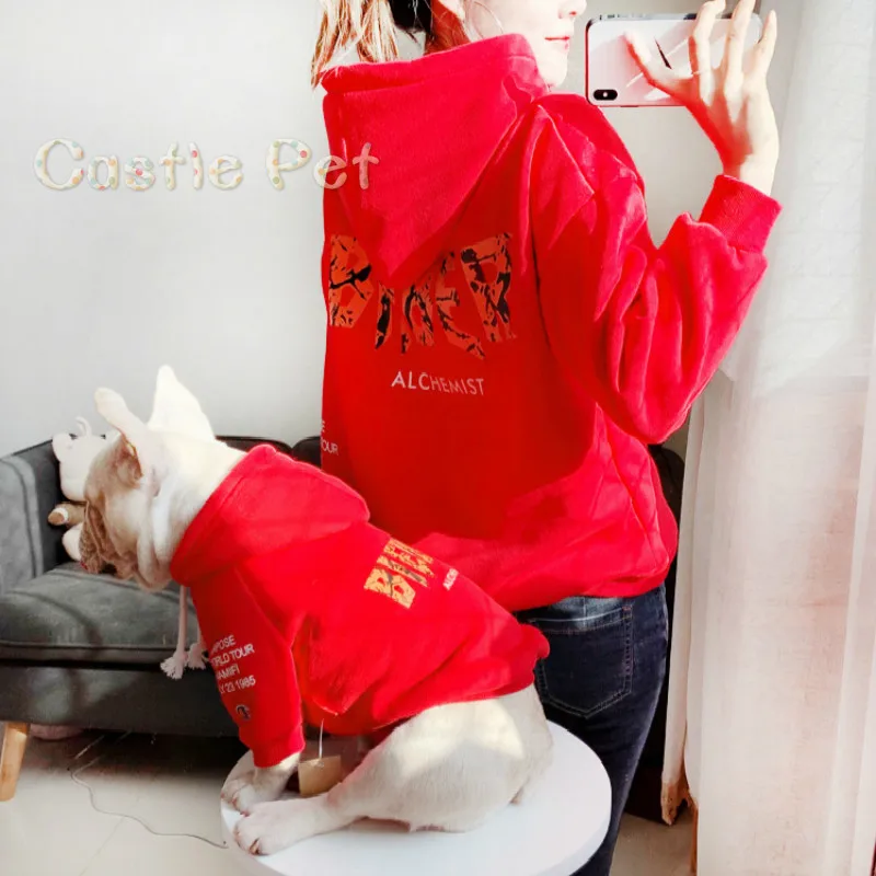 Теплая толстовка с капюшоном для щенка Зимняя Толстая Толстовка собаки