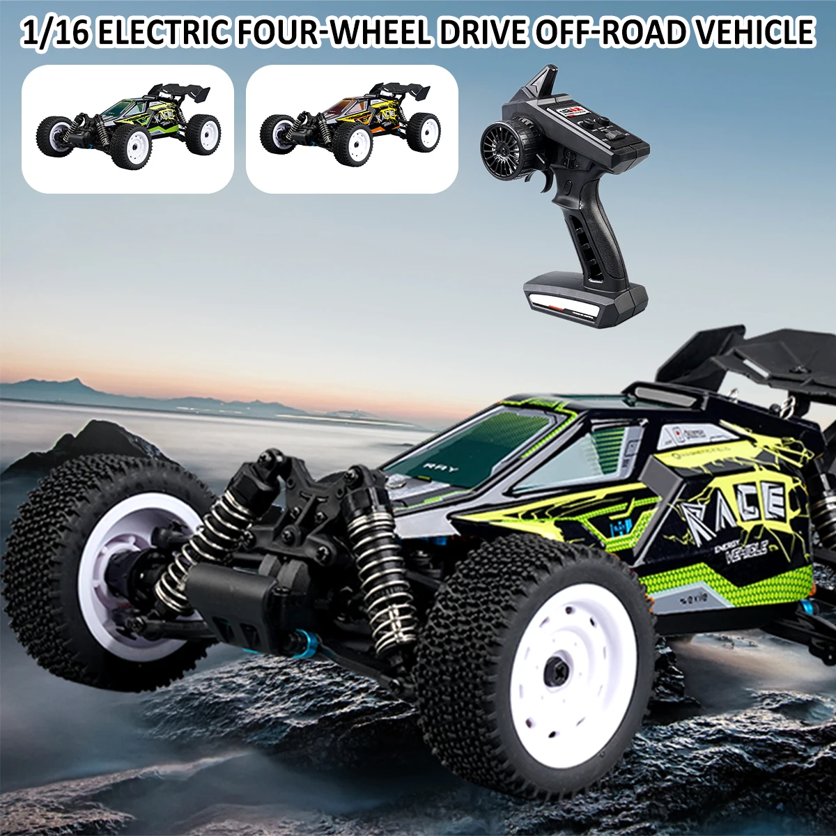 SCY-16201 Remote Control Car Drift 35km/h RC Racing Car High Speed Off-Road RC Car For Kids Gifts 1:16 RC Car enlarge