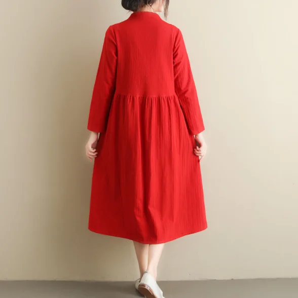 2020 Новое поступление Prairie шикарное весеннее платье Мягкое хлопковое льняное