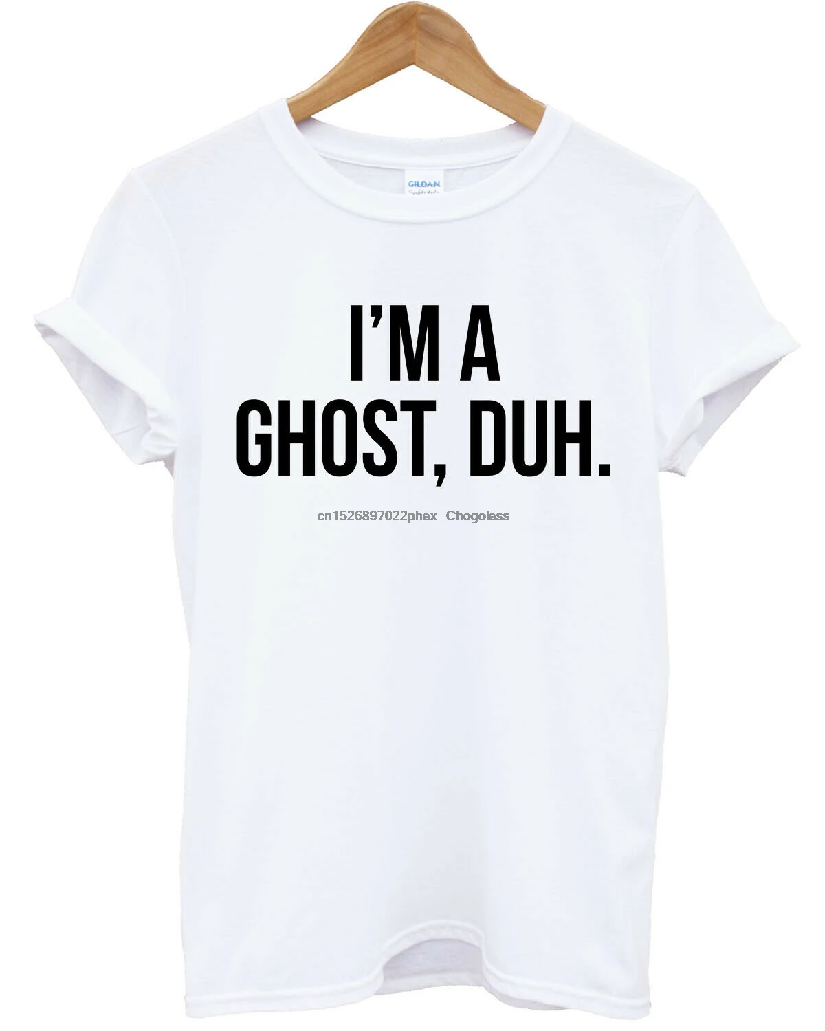 Im A Ghost Duh костюм футболки на Хэллоуин для женщин мужчин детей футболка со смешным