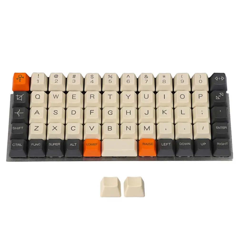 

YMDK Planck YMD40 V2 Niu40 Preonic Keyset Carbon Laser-Etched 40% Top print OEM Keycap 1.5mm Thickness PBT