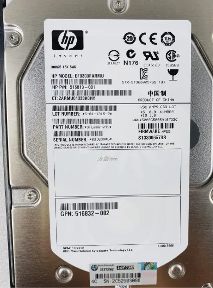 

HP 300GB 3.5" Hard Drive 516814-B21 Internal 15K RPM 517350-001 HDD