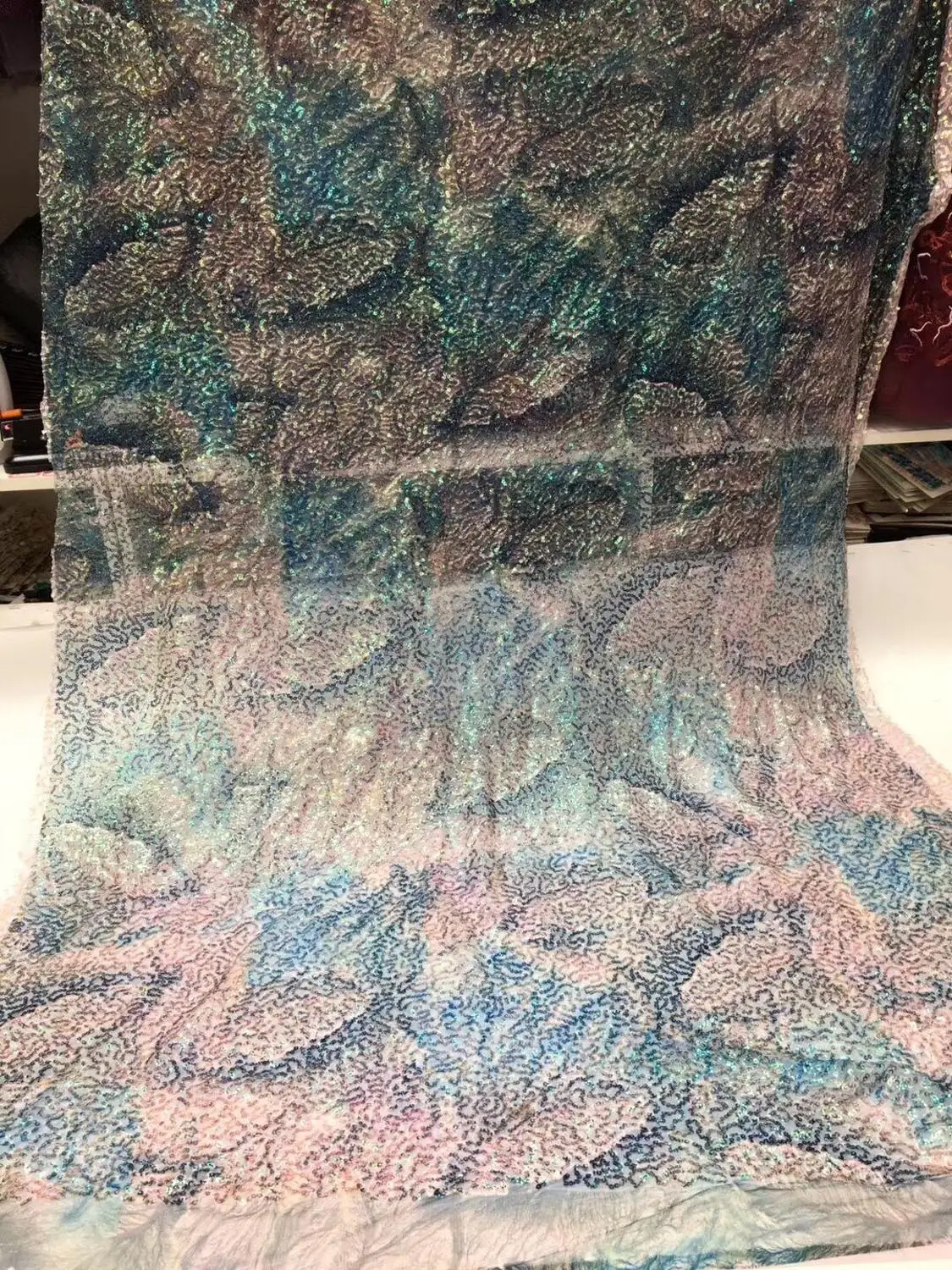 

High Quality African Tulle Lace Fabric 5yard Embroidery French Net Lace SYJ-616824 African Lace Fabric