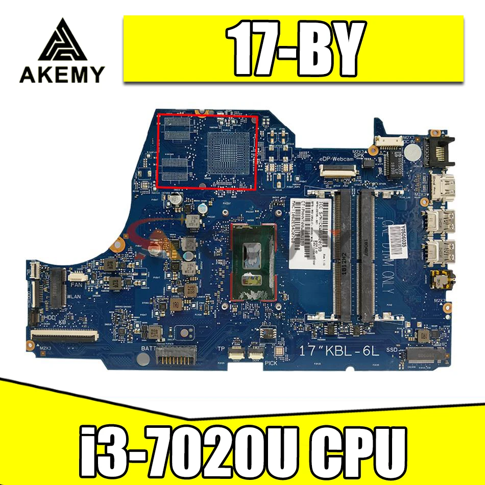 

L22739-601 6050A2982701 UMA w i3-7020U L22739-001 для ноутбука HP 17-BY Series