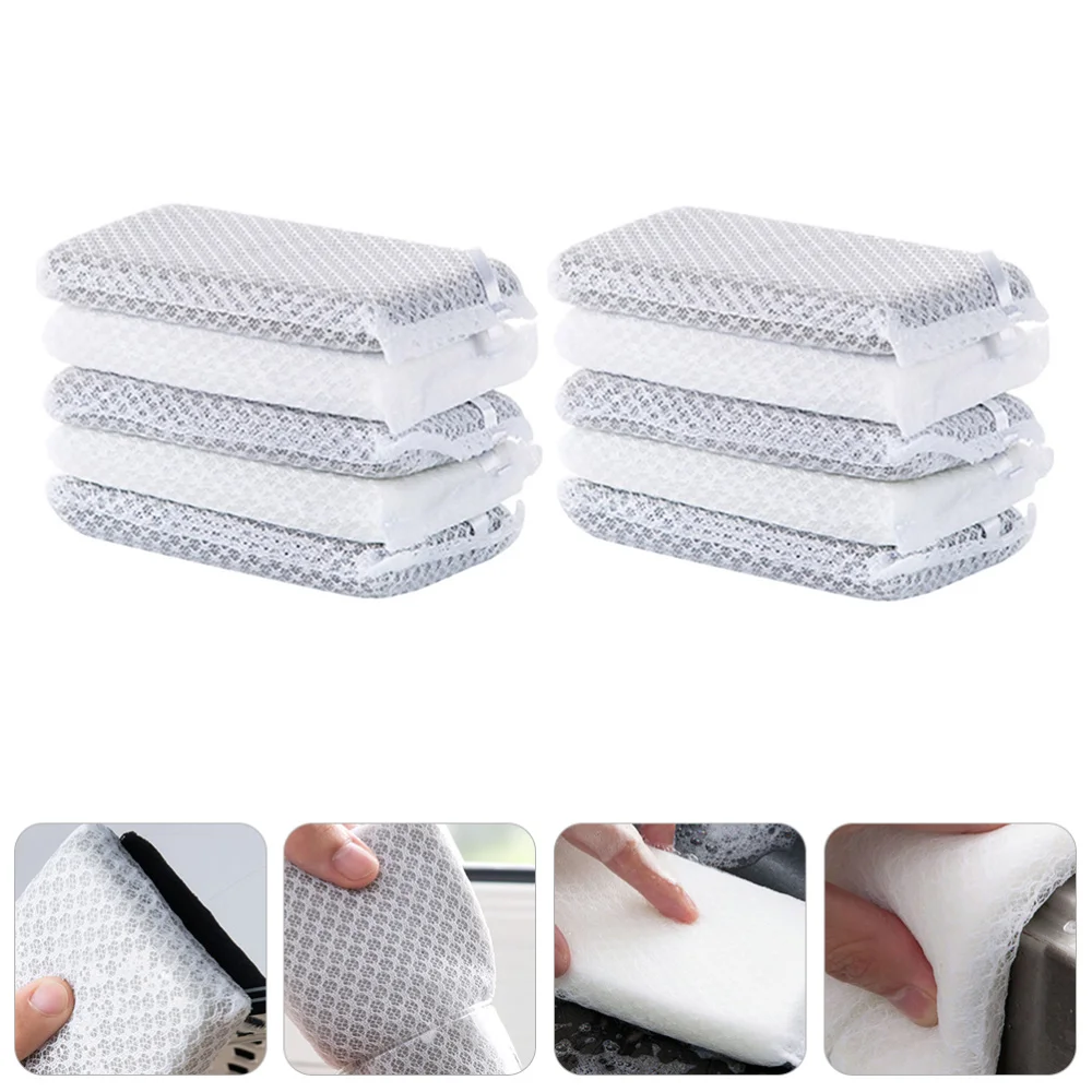 

10Pcs Kitchen Water Absorbent Sponge Scouring Pads Practical Dish Washing Tool