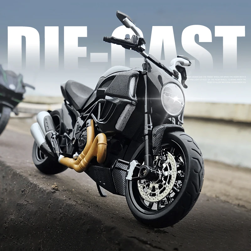 1:12 Ducati Diavel Углеродные красные литые автомобили коллекционные хобби модель