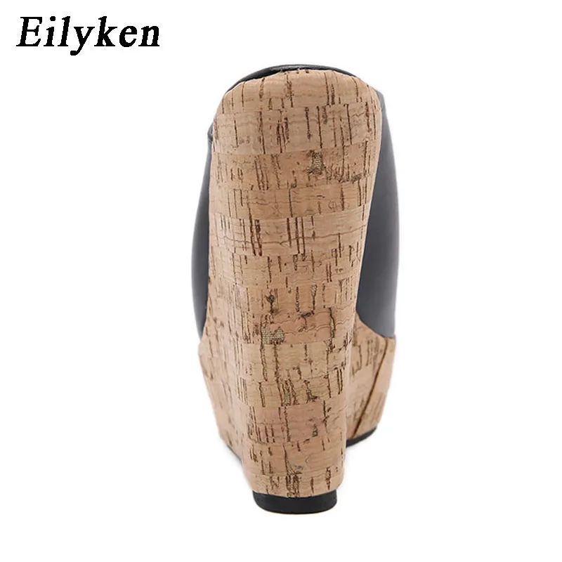 Летние модные уличные тапочки Eilyken на платформе с открытым носком