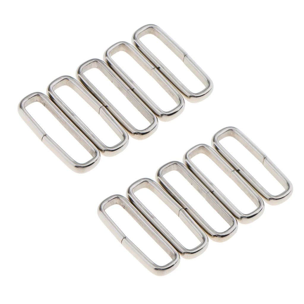 10 Pack Durable Stainless Steel Watch Band Strap Loops Keepers 22mm 24mm - Wristwatch Parts for Nylon Watchbands | Наручные часы