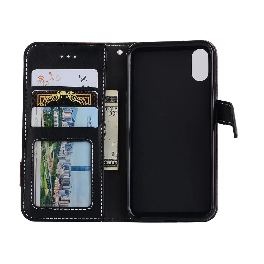 Флип-Чехлы kisscase кожаный чехол-бумажник для iPhone 7 чехол XS MAX 8 7Plus 8Plus X чехол-книжка XR