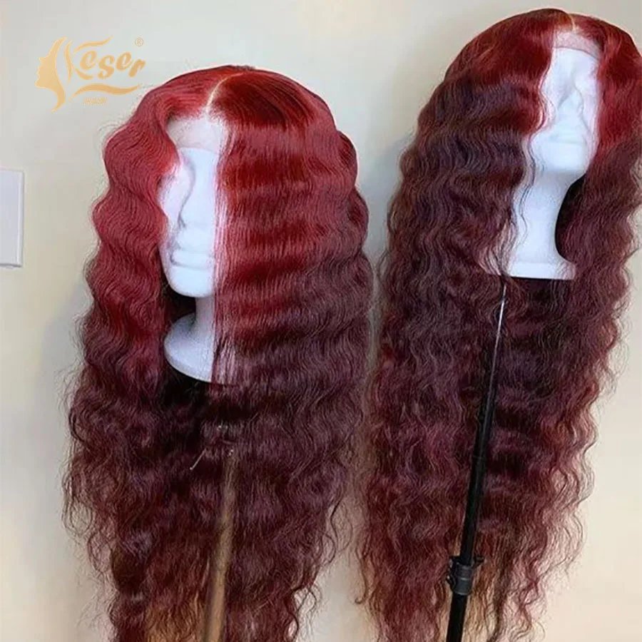 Фото Keser красные синтетические Синтетические волосы на кружеве парики с детскими