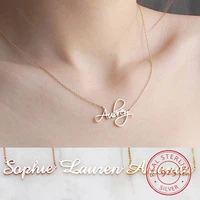 dodoai 925 sterling silver name necklace custom necklaces jewelry personality letter choker necklaces with name for women girls